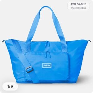 The Foldie Travel Bag in Azure Blue color